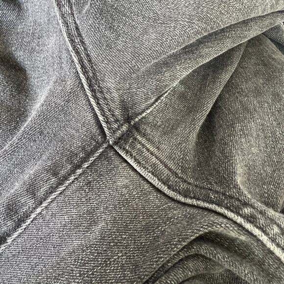 Frame Jeans Women's Le High Flare Size 29 Black Raw Hem Black Cropped High Waist - Picture 7 of 11